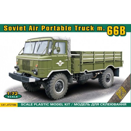 Russian GAZ-66B Military Air Portable truck model Model kit